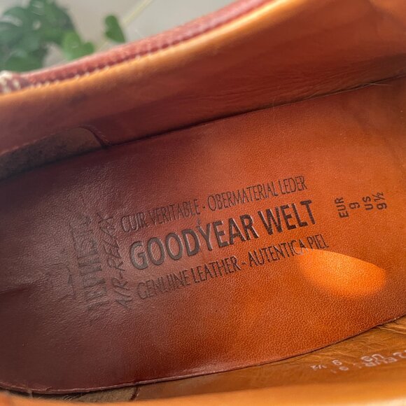 Mephisto Goodyear Welt Air-Relax Brown Leather Shoes - Men's Size 9.5 - Picture 8 of 9